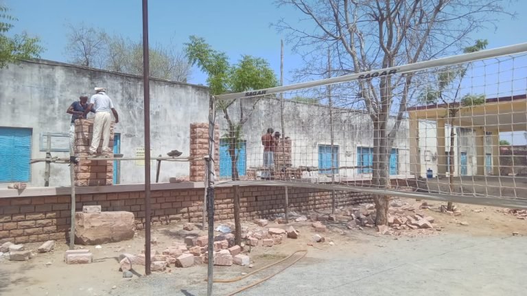 बगड़ी में विद्यालय भवन जीर्णोद्धार कार्य प्रगति पर