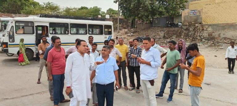 पचपदरा विधायक अरुण चौधरी ने किया नाहटा जिला अस्पताल का निरीक्षण