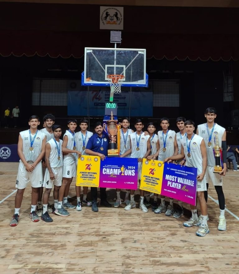 जूनियर नेशनल बास्केटबॉल प्रतियोगिता में राजस्थान ने जीता स्वर्ण पदक