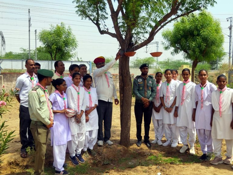 छात्राध्यापकों ने लगाए परिंडे