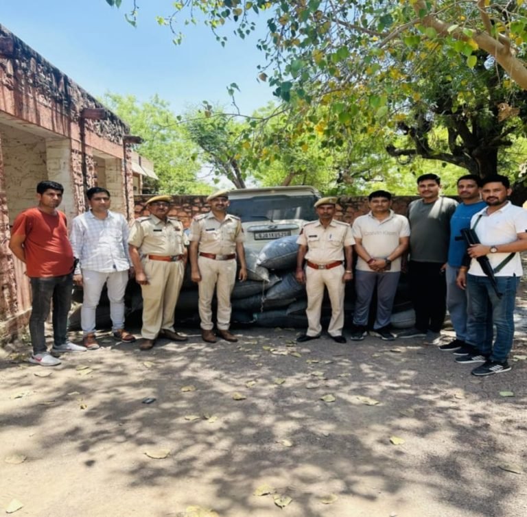 बालोतरा डीएसटी व समदड़ी पुलिस द्वारा अवैध मादक पदार्थ तस्करी के विरुद्ध संयुक्त कार्यवाहीं