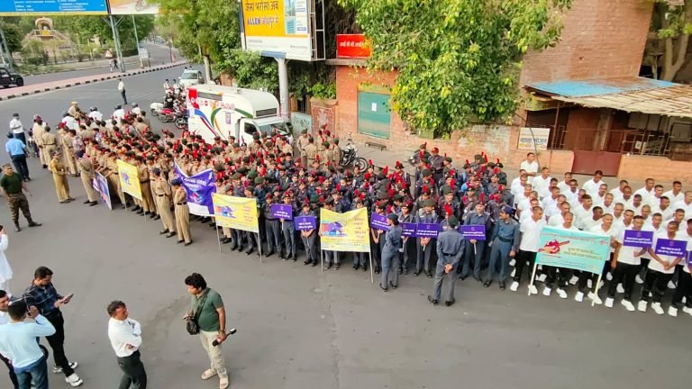 एनसीबी जोधपुर द्वारा नशीले पदार्थों के दुरुपयोग और अवैध तस्करी के खिलाफ अंतर्राष्ट्रीय दिवस पर एंटी-ड्रग वॉकथॉन का आयोजन