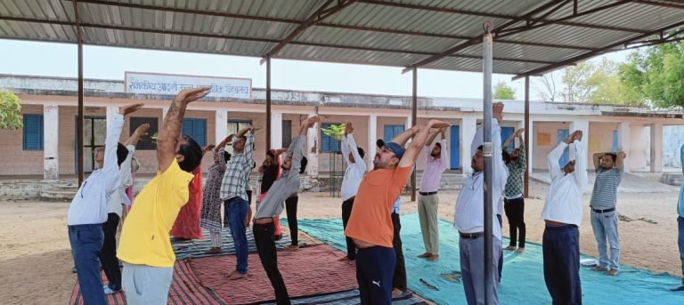 अंतरराष्ट्रीय योग दिवस पर देसुरी क्षेत्र में समस्त पंचायत मुख्यालय पर मनाया गया 