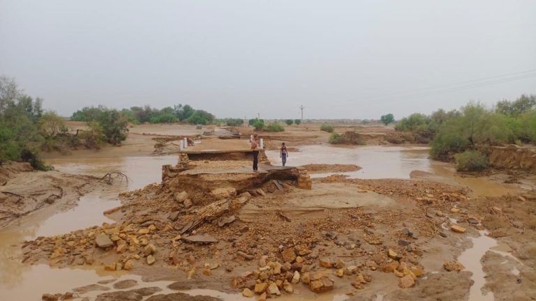 पहली बारिश में गिरा पीडब्लूडी का बनाया काक नदी का पुल