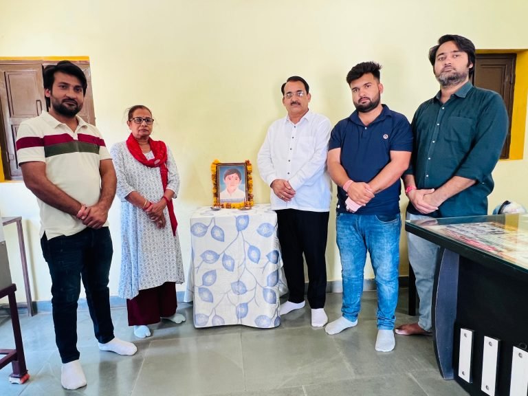 विश्व भारती नाडोल ने दी छात्र सिद्धार्थ को भावभीनी श्रद्धांजली