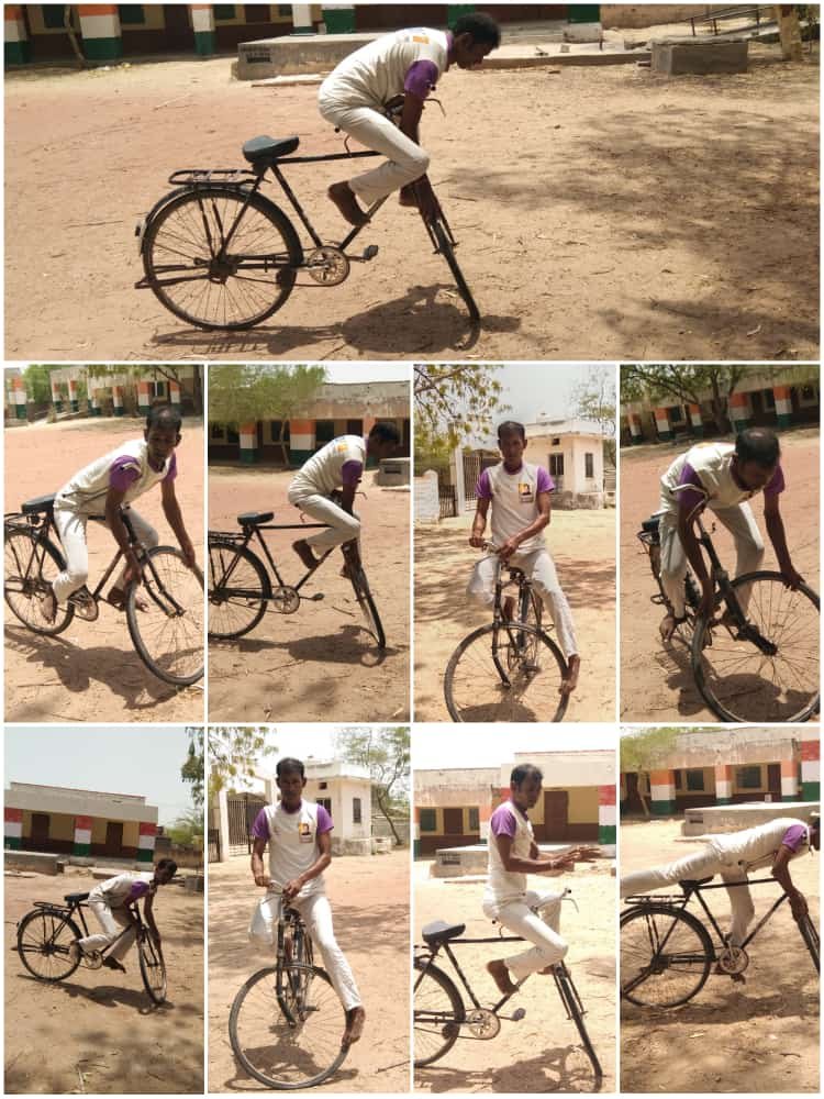 आज विश्व साइकिल दिवस पर कांग्रेस प्रवक्ता राजाराम सरगरा डूंगरपुर का साइकिल स्टेंट का वीडियो बना चर्चा का विषय