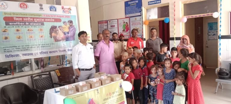 शहरी आयुष्मान आरोग्य मंदिर गफूरभट्टा में स्टॉप डायरिया अभियान का किया शुभारंभ