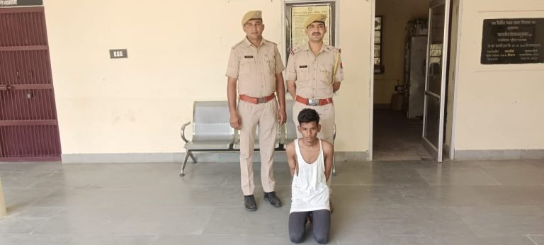 नाबालिग को भगाकर उसके साथ दुष्कर्म करने के प्रकरण मे वांछित आरोपी गिरफ्तार