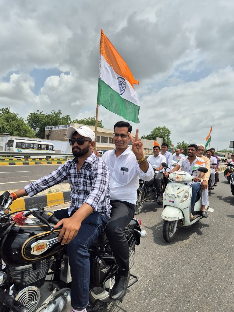 कुड़ी भगतासनी ग्राम पंचायत मुख्यालय से हर घर तिरंगा अभियान वाहन रैली का आयोजन