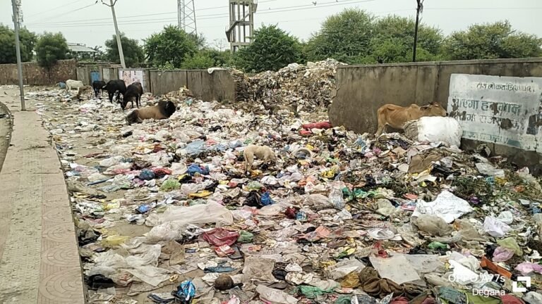 डेगाना का अस्थाई डंपिंग यार्ड बना शहरवासियों के लिए मुसीबत
